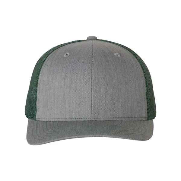 Trucker snapback cap made of polyester/cotton with a mesh back and... from ASI 84358 S&S Activewear