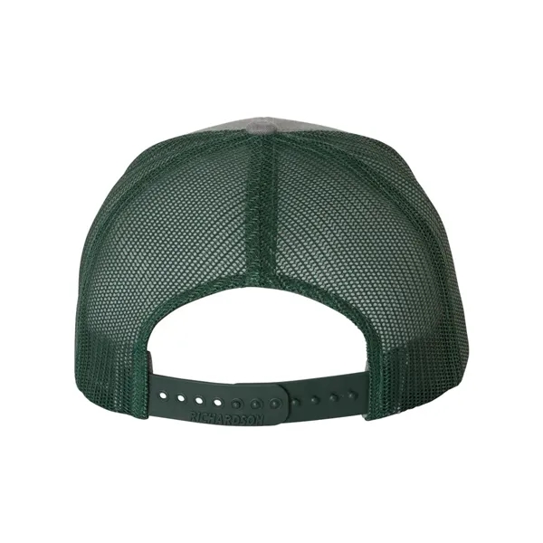 Trucker snapback cap made of polyester/cotton with a mesh back and... from ASI 84358 S&S Activewear