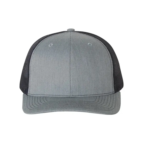 Trucker snapback cap made of polyester/cotton with a mesh back and... from ASI 84358 S&S Activewear