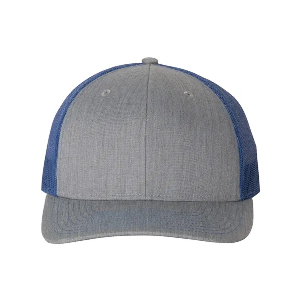 Trucker snapback cap made of polyester/cotton with a mesh back and... from ASI 84358 S&S Activewear