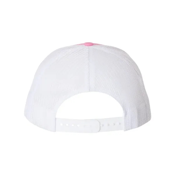 Trucker snapback cap made of polyester/cotton with a mesh back and... from ASI 84358 S&S Activewear