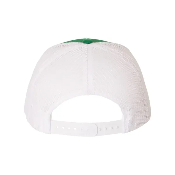 Trucker snapback cap made of polyester/cotton with a mesh back and... from ASI 84358 S&S Activewear