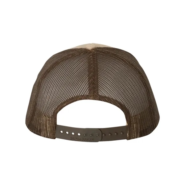 Trucker snapback cap made of polyester/cotton with a mesh back and... from ASI 84358 S&S Activewear