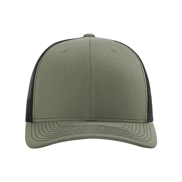 Trucker snapback cap made of polyester/cotton with a mesh back and... from ASI 84358 S&S Activewear