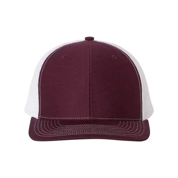 Trucker snapback cap made of polyester/cotton with a mesh back and... from ASI 84358 S&S Activewear
