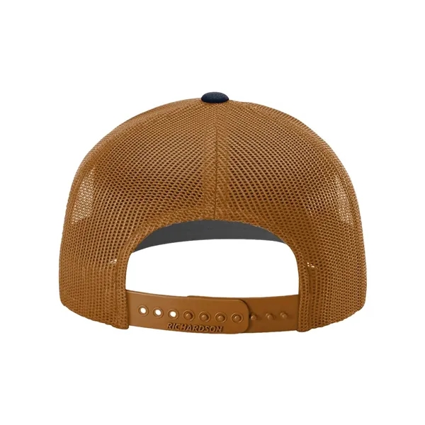 Trucker snapback cap made of polyester/cotton with a mesh back and... from ASI 84358 S&S Activewear