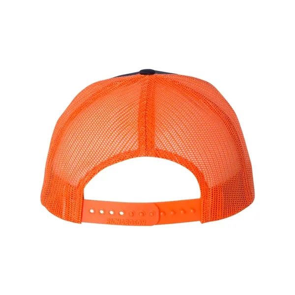 Trucker snapback cap made of polyester/cotton with a mesh back and... from ASI 84358 S&S Activewear