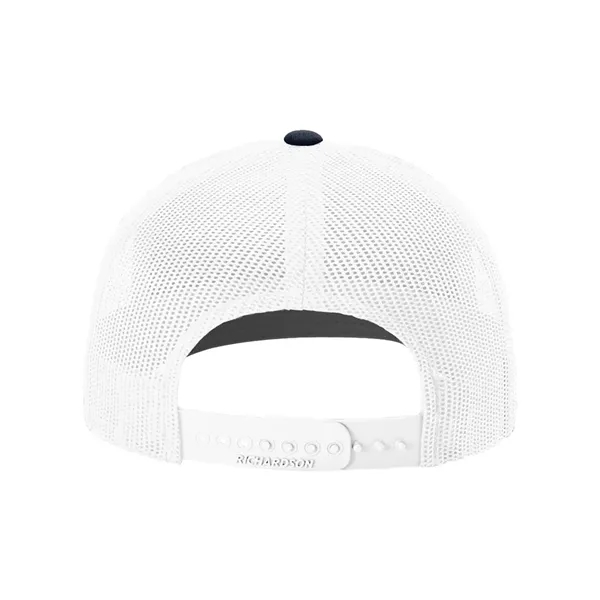 Trucker snapback cap made of polyester/cotton with a mesh back and... from ASI 84358 S&S Activewear