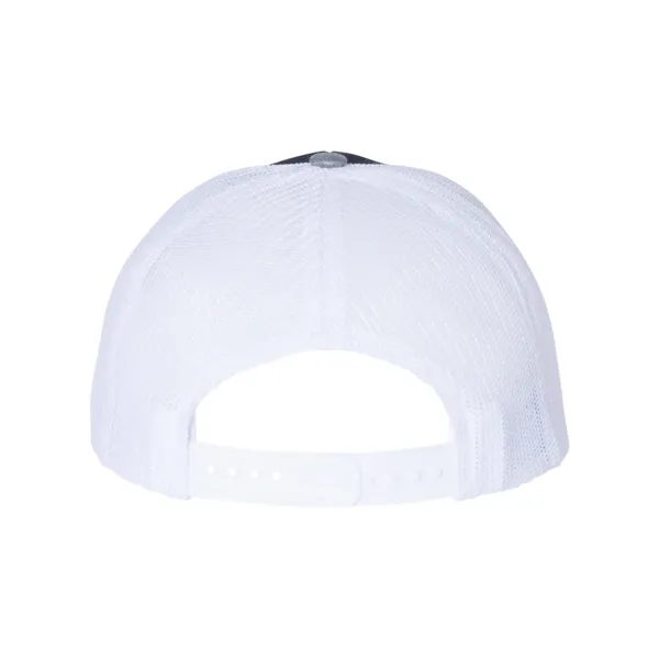 Trucker snapback cap made of polyester/cotton with a mesh back and... from ASI 84358 S&S Activewear
