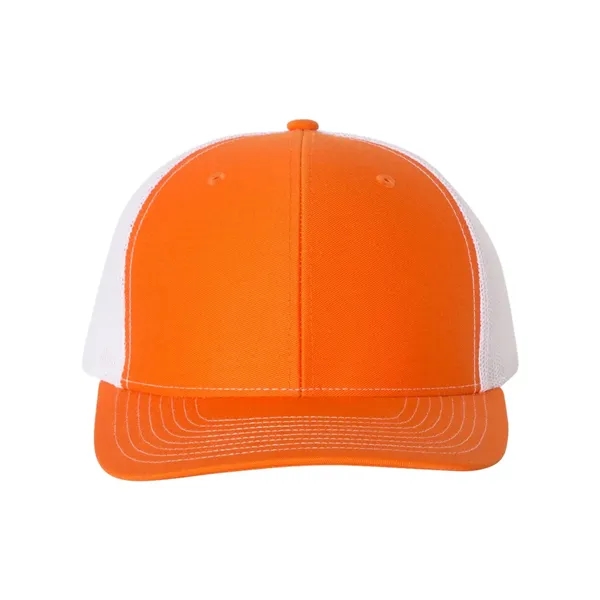 Trucker snapback cap made of polyester/cotton with a mesh back and... from ASI 84358 S&S Activewear