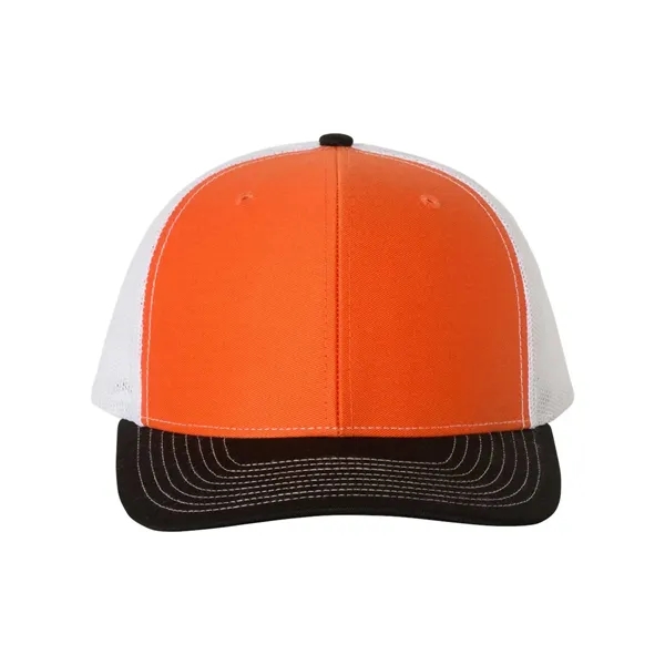 Trucker snapback cap made of polyester/cotton with a mesh back and... from ASI 84358 S&S Activewear