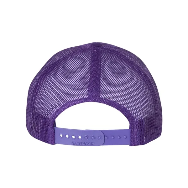 Trucker snapback cap made of polyester/cotton with a mesh back and... from ASI 84358 S&S Activewear