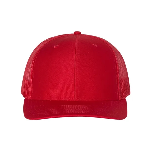 Trucker snapback cap made of polyester/cotton with a mesh back and... from ASI 84358 S&S Activewear