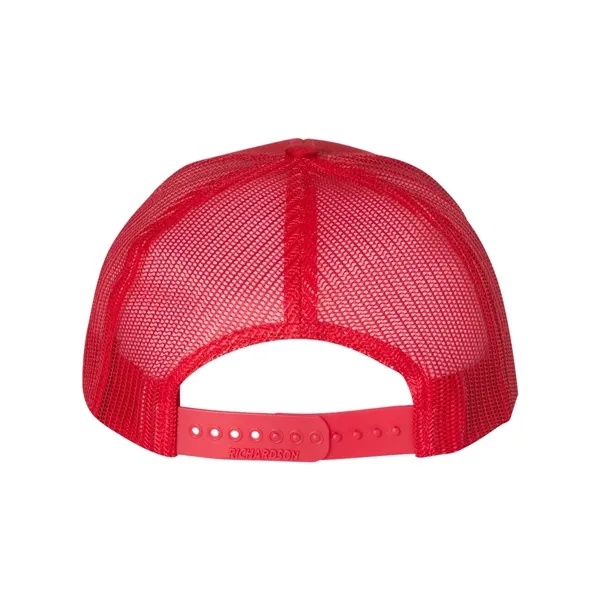 Trucker snapback cap made of polyester/cotton with a mesh back and... from ASI 84358 S&S Activewear