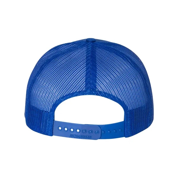 Trucker snapback cap made of polyester/cotton with a mesh back and... from ASI 84358 S&S Activewear
