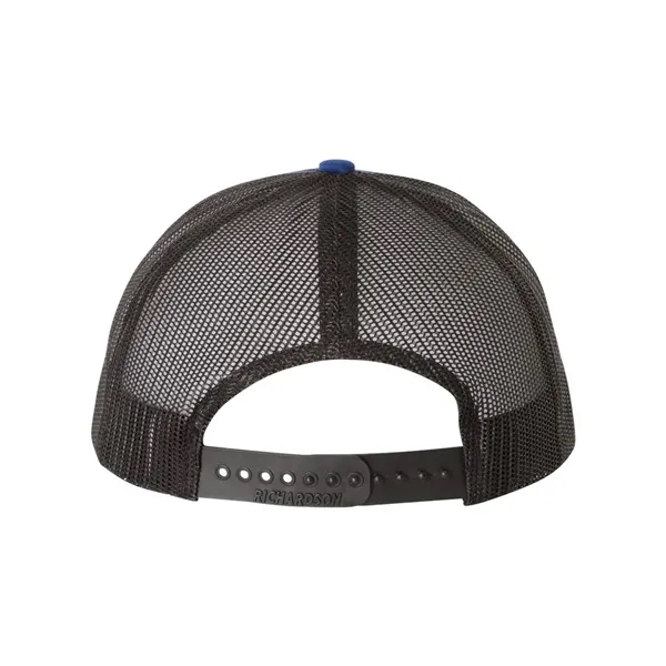 Trucker snapback cap made of polyester/cotton with a mesh back and... from ASI 84358 S&S Activewear