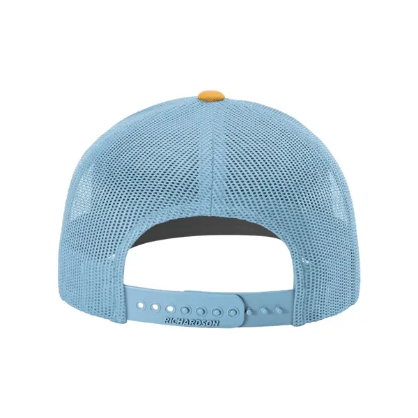 Trucker snapback cap made of polyester/cotton with a mesh back and... from ASI 84358 S&S Activewear
