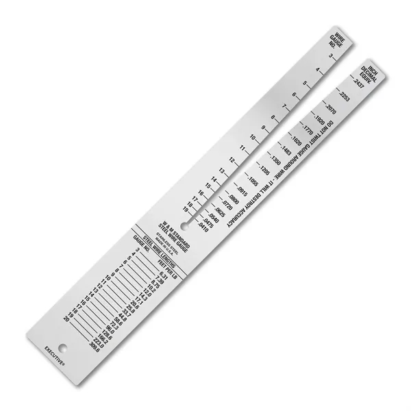 .041" stainless steel 6" x 1" wire gauge measuring 0.0425" to... from ASI 53430 Executive Line / Executive Line®