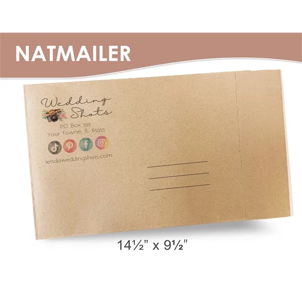 9 1/2" x 14 1/2" Peel and Seal Natural Kraft Paper... from ASI 45795 Colorguppy Printing