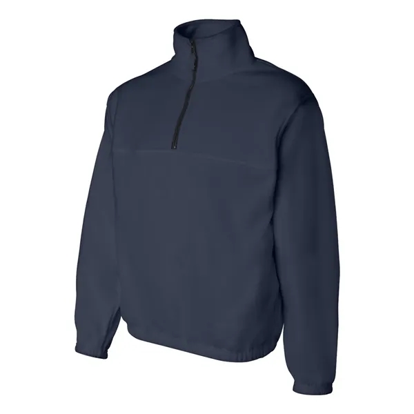 Polyester 1/4 zip fleece pullover. Blank product.... from ASI 84358 S&S Activewear