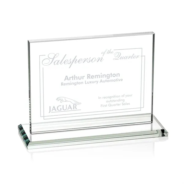 Rectangular starfire horizontal color 1/2-inch thick award with a base.... from ASI 84592 St Regis Group / St Regis