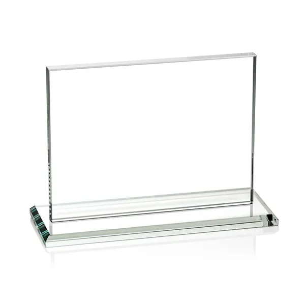 Rectangular starfire horizontal color 1/2-inch thick award with a base.... from ASI 84592 St Regis Group / St Regis
