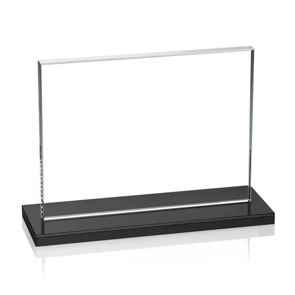 Vertical starfire crystal award with ebony base.... from ASI 84592 St Regis Group / St Regis