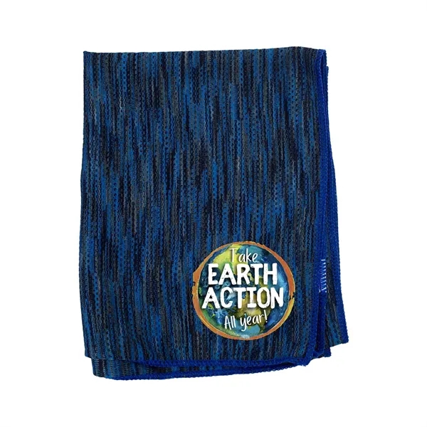 Melange RPET Cooling Towel... from ASI 30208 A P Specialties / AP Specialties