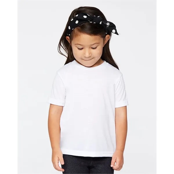Toddler polyester sublimation tee double-needle stitched sleeves and bottom hem.... from ASI 84358 S&S Activewear