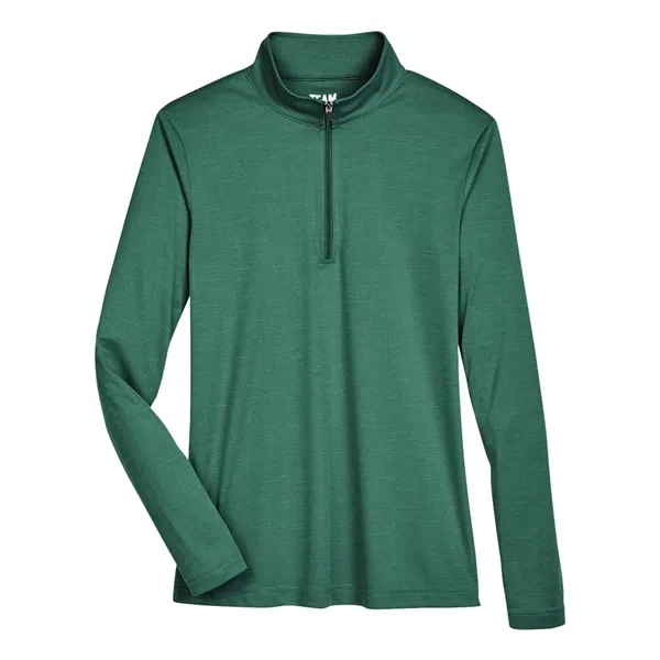 Team 365 Women's Zone Sonic Heather Performance Quarter-Zip... from ASI 84358 S&S Activewear