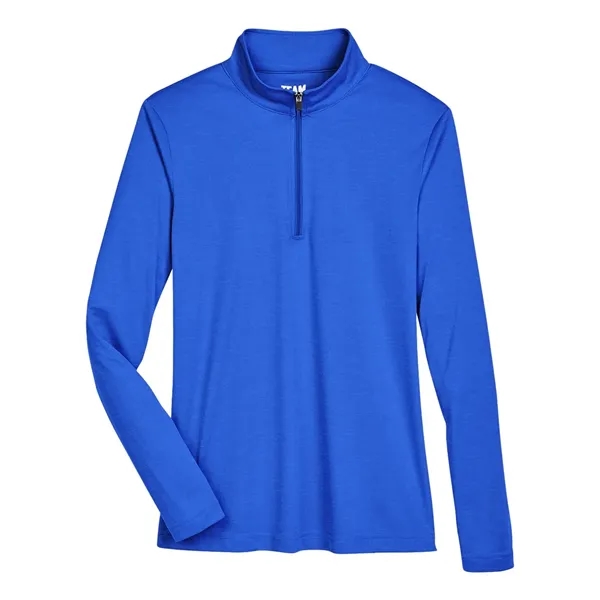 Team 365 Women's Zone Sonic Heather Performance Quarter-Zip... from ASI 84358 S&S Activewear