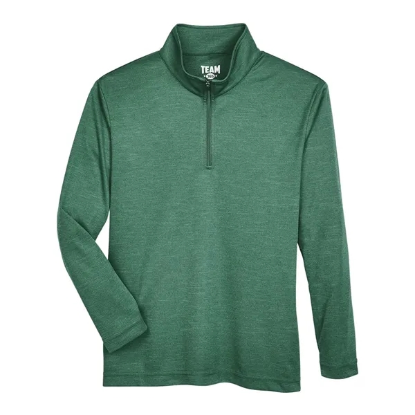 Team 365 Youth Zone Sonic Heather Performance Quarter-Zip... from ASI 84358 S&S Activewear