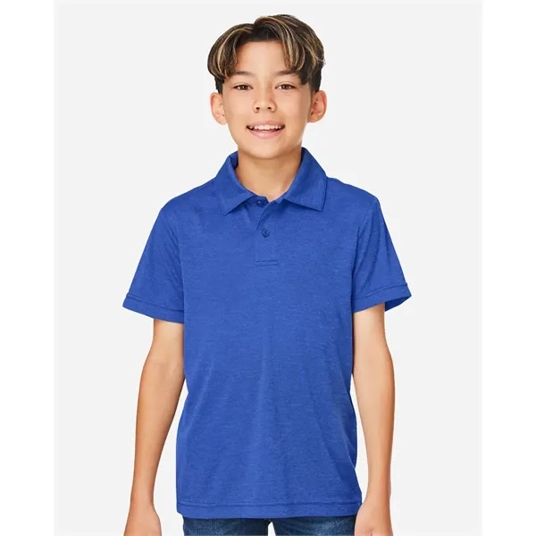 Team 365 Youth Zone Sonic Heather Performance Polo... from ASI 84358 S&S Activewear
