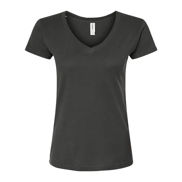 Tultex Women's Slim Fit Fine Jersey V-Neck T-Shirt... from ASI 84358 S&S Activewear