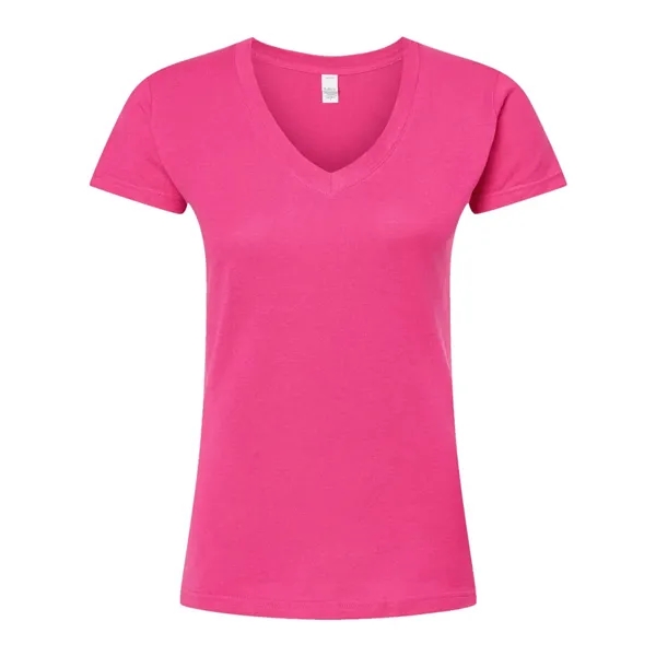 Tultex Women's Slim Fit Fine Jersey V-Neck T-Shirt... from ASI 84358 S&S Activewear