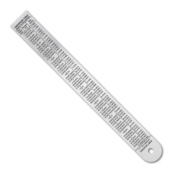 .020 stainless steel 6.75" x 0.75" ruler measuring 32nds over 64ths.... from ASI 53430 Executive Line / Executive Line®