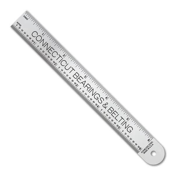 .020 stainless steel 6.75" x 0.75" ruler measuring 32nds over 64ths.... from ASI 53430 Executive Line / Executive Line®