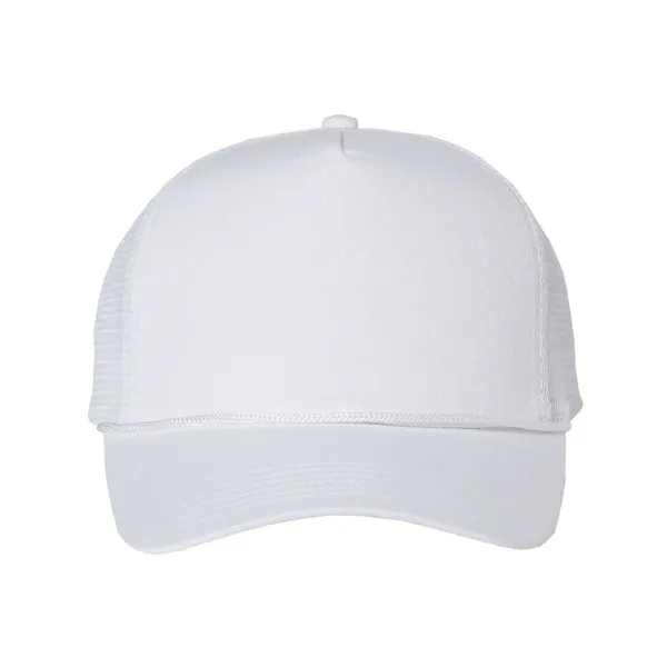 5-panel trucker cap with mesh side panels. Blank product.... from ASI 84358 S&S Activewear