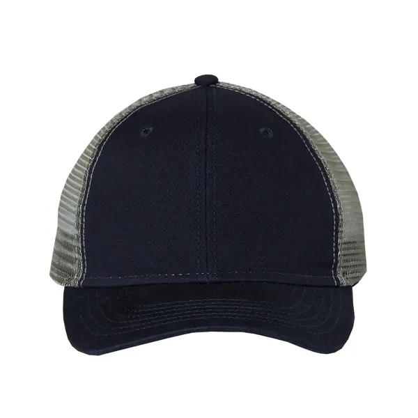Structured, mid-profile washed trucker cap. Blank product.... from ASI 84358 S&S Activewear