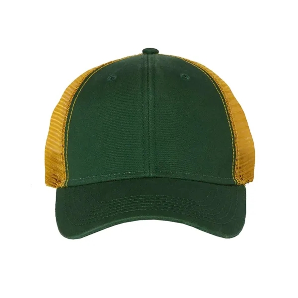 Structured, mid-profile washed trucker cap. Blank product.... from ASI 84358 S&S Activewear