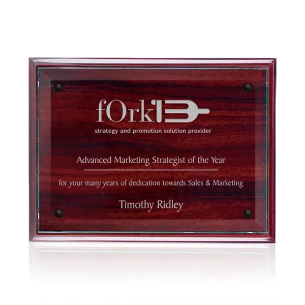 Rosewood Plaque.... from ASI 84592 St Regis Group / Prestige Glass