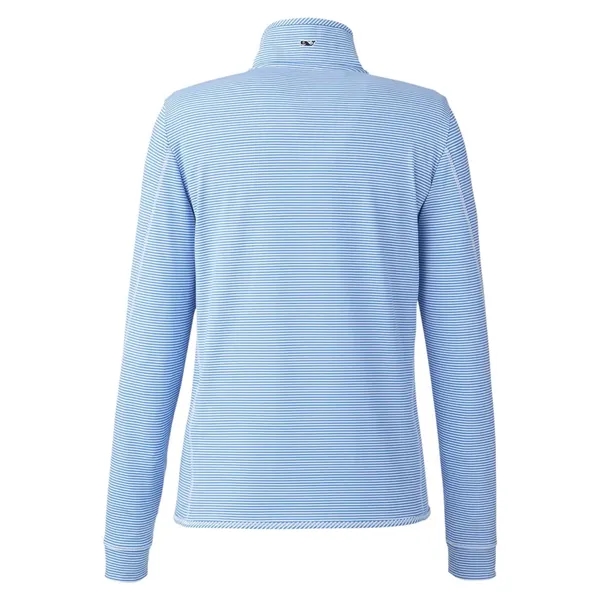 Vineyard Vines Women's Microstripe Sankaty Half-Zip Pullover... from ASI 84358 S&S Activewear