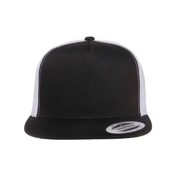 Classic trucker cap with flat bill. Blank.... from ASI 84358 S&S Activewear