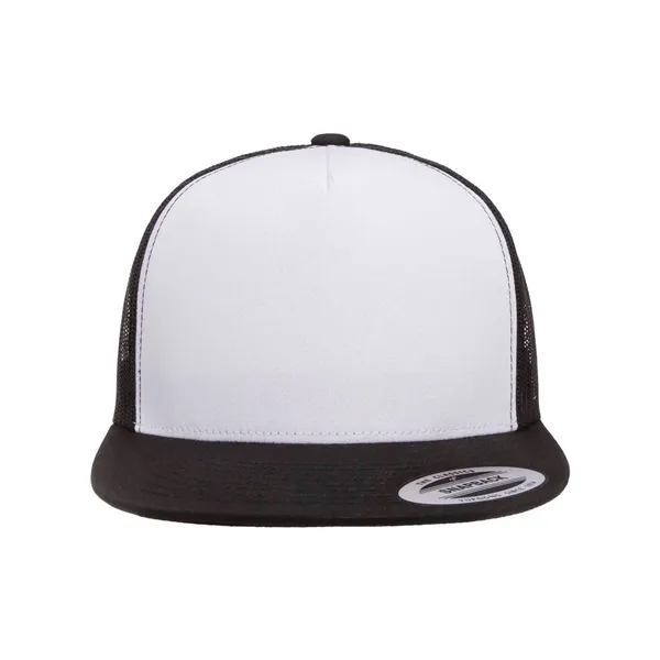 Classic trucker cap with flat bill. Blank.... from ASI 84358 S&S Activewear