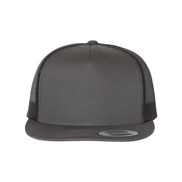 Classic trucker cap with flat bill. Blank.... from ASI 84358 S&S Activewear