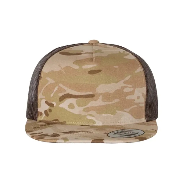 Classic trucker cap with flat bill. Blank.... from ASI 84358 S&S Activewear