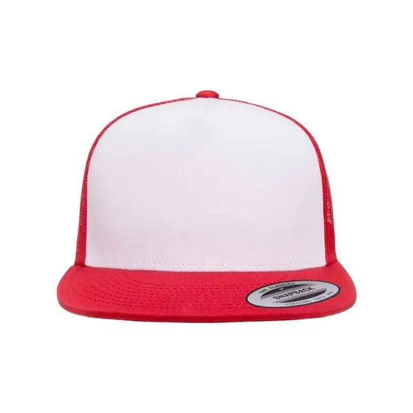 Classic trucker cap with flat bill. Blank.... from ASI 84358 S&S Activewear
