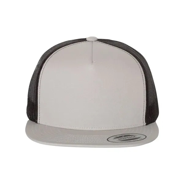 Classic trucker cap with flat bill. Blank.... from ASI 84358 S&S Activewear