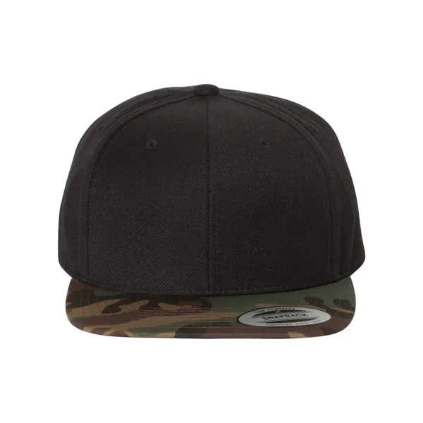 Wool blend flat bill snapback cap. Blank.... from ASI 84358 S&S Activewear