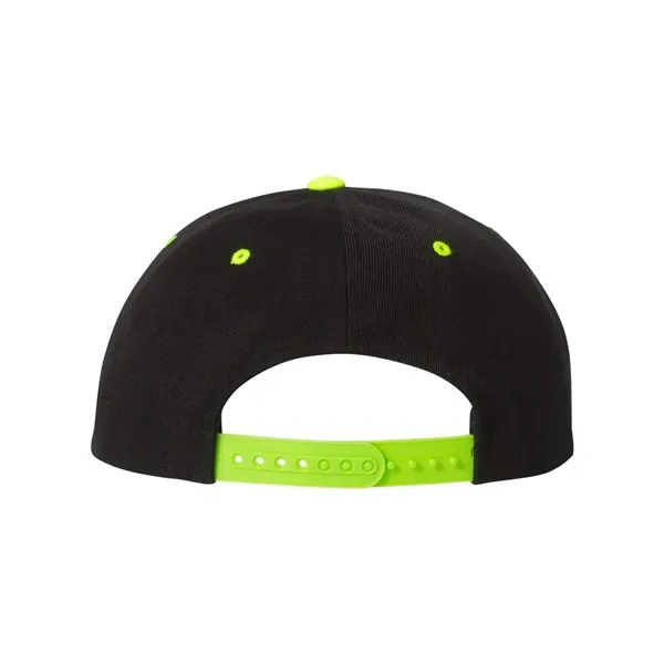 Wool blend flat bill snapback cap. Blank.... from ASI 84358 S&S Activewear